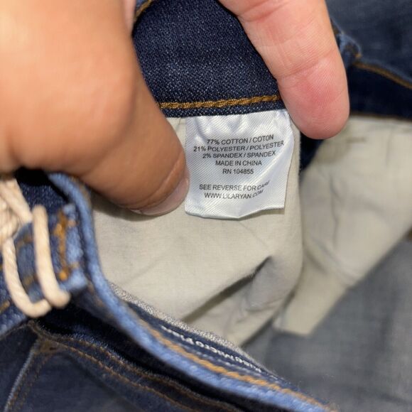 Womens Size 27 Lila Ryan Marielle High Rise Micro Flare Rustic Jeans NWT - Picture 6 of 6